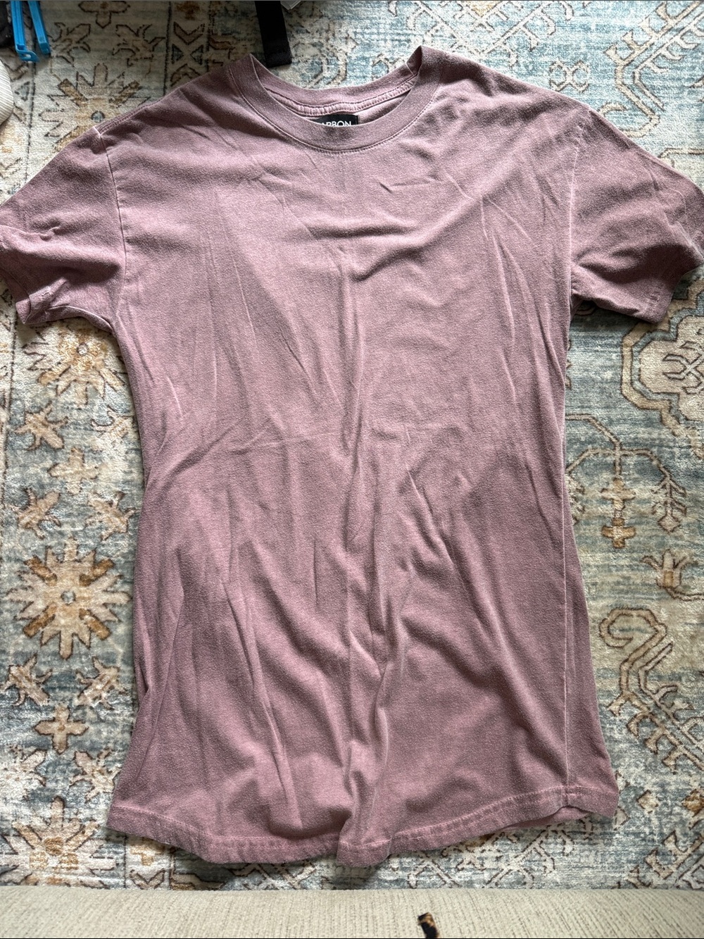 Carbon Men's Short Sleeve Crewneck Tee in Dusty Mauve